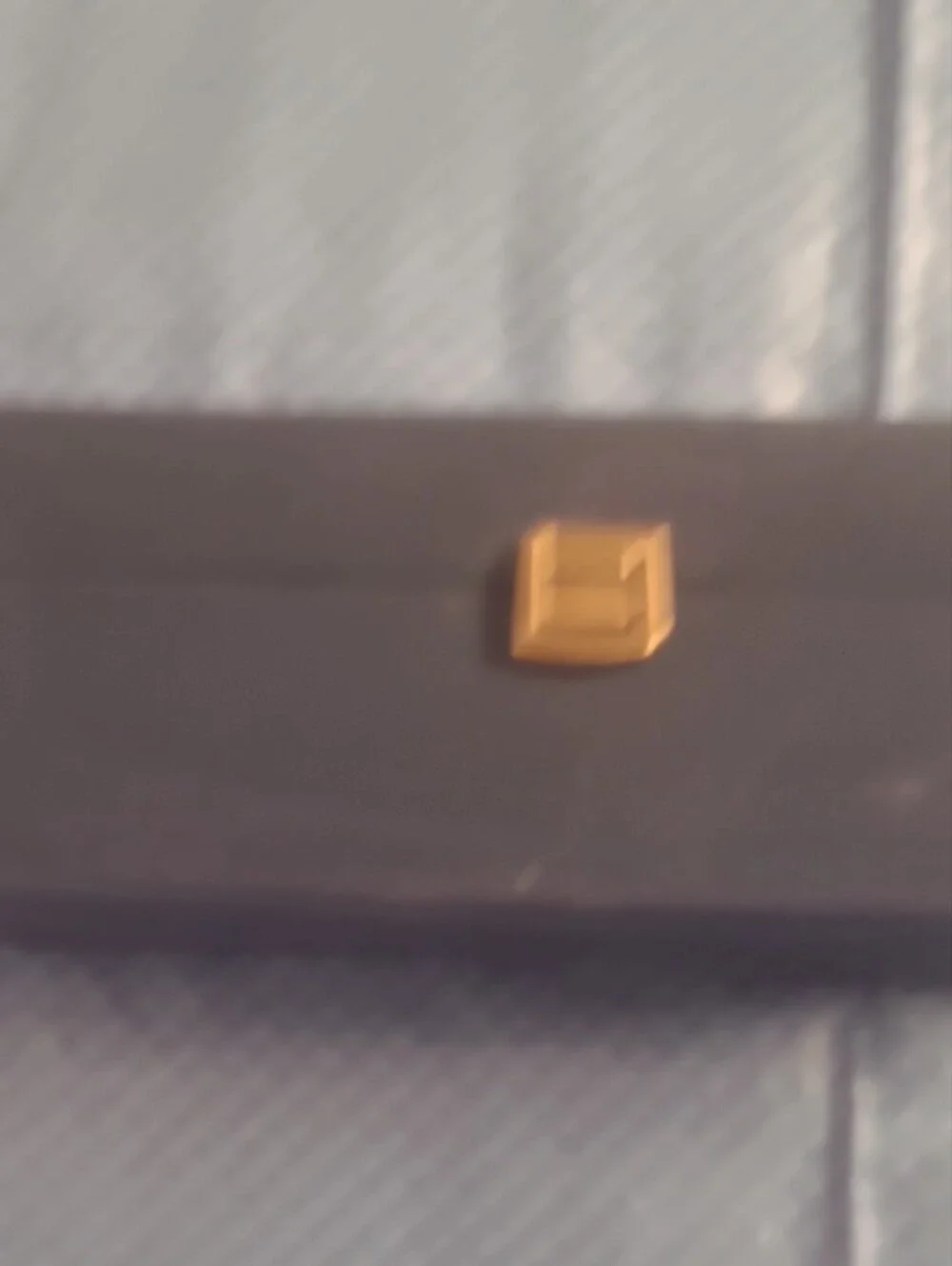 Decorative Navy Wooden Storage Box with Gold Accents